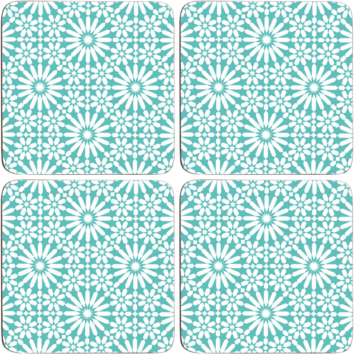 Maison By Premier Garland Set Of Four Coasters - Blue