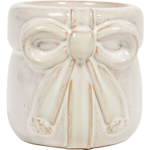Glazed Bow Tealight Holder