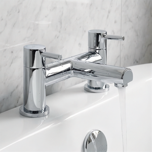 Bath Filler Mixer Tap Deck Mounted WRAS Approved 2 Holes Lila Line