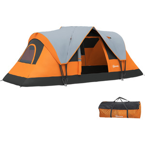 Orange Outsunny Dome Camping Tent 5 to 6 Man shot 13997954