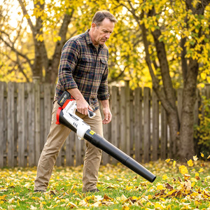 Outsunny Leaf Blower Cordless with 4000mAh Battery, Charger