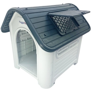 HugglePets Plastic Dog Kennel with Blue Roof (419)