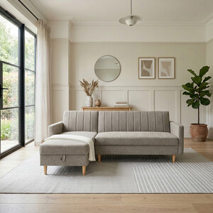Lennox Corner Sofa Bed with Storage