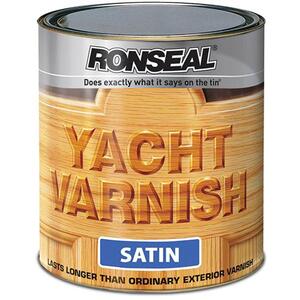 Ronseal Exterior Yacht Varnish Satin 2.5 Litre
