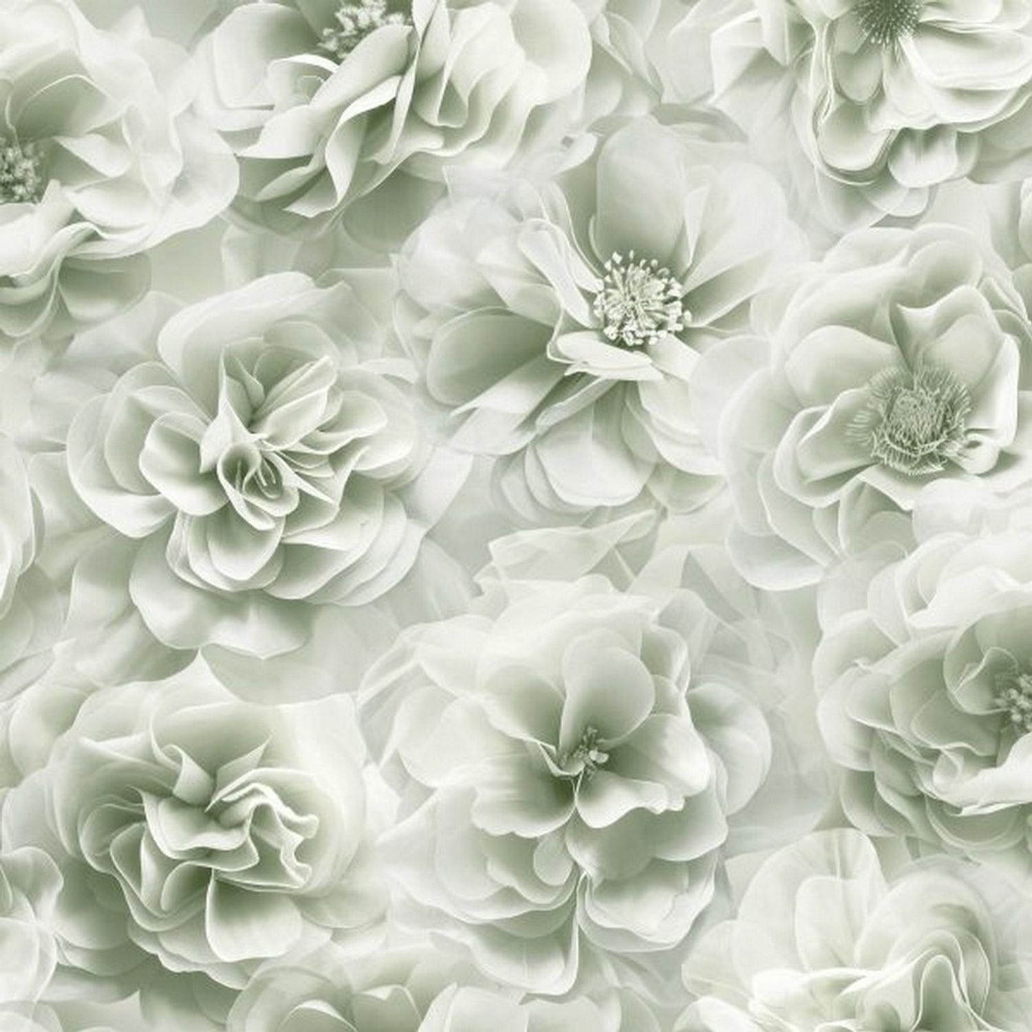 Debona Unisex Green Bloom Floral Wallpaper In - Image 2