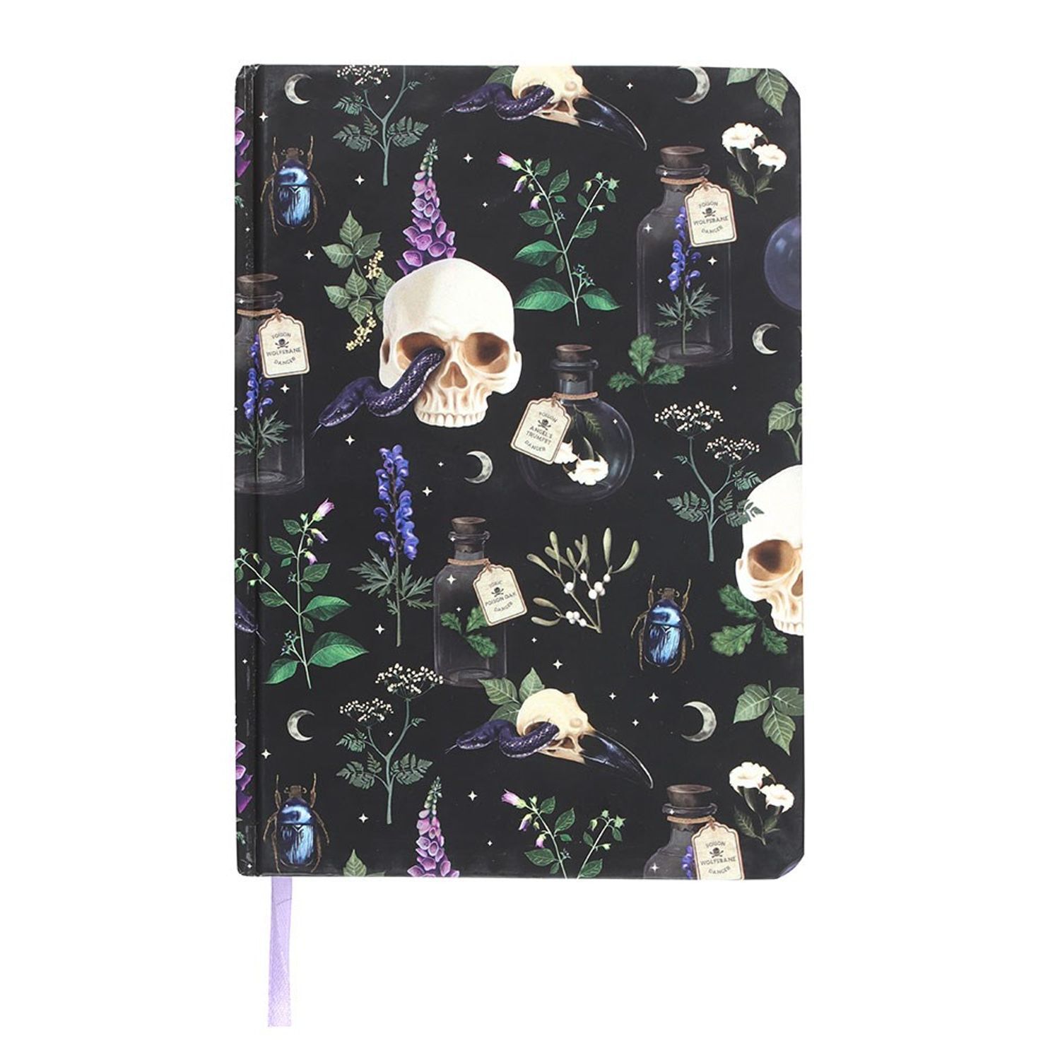  - Something Different Venom & Vines Printed A5 Notebook Black (One Size) - Image 2