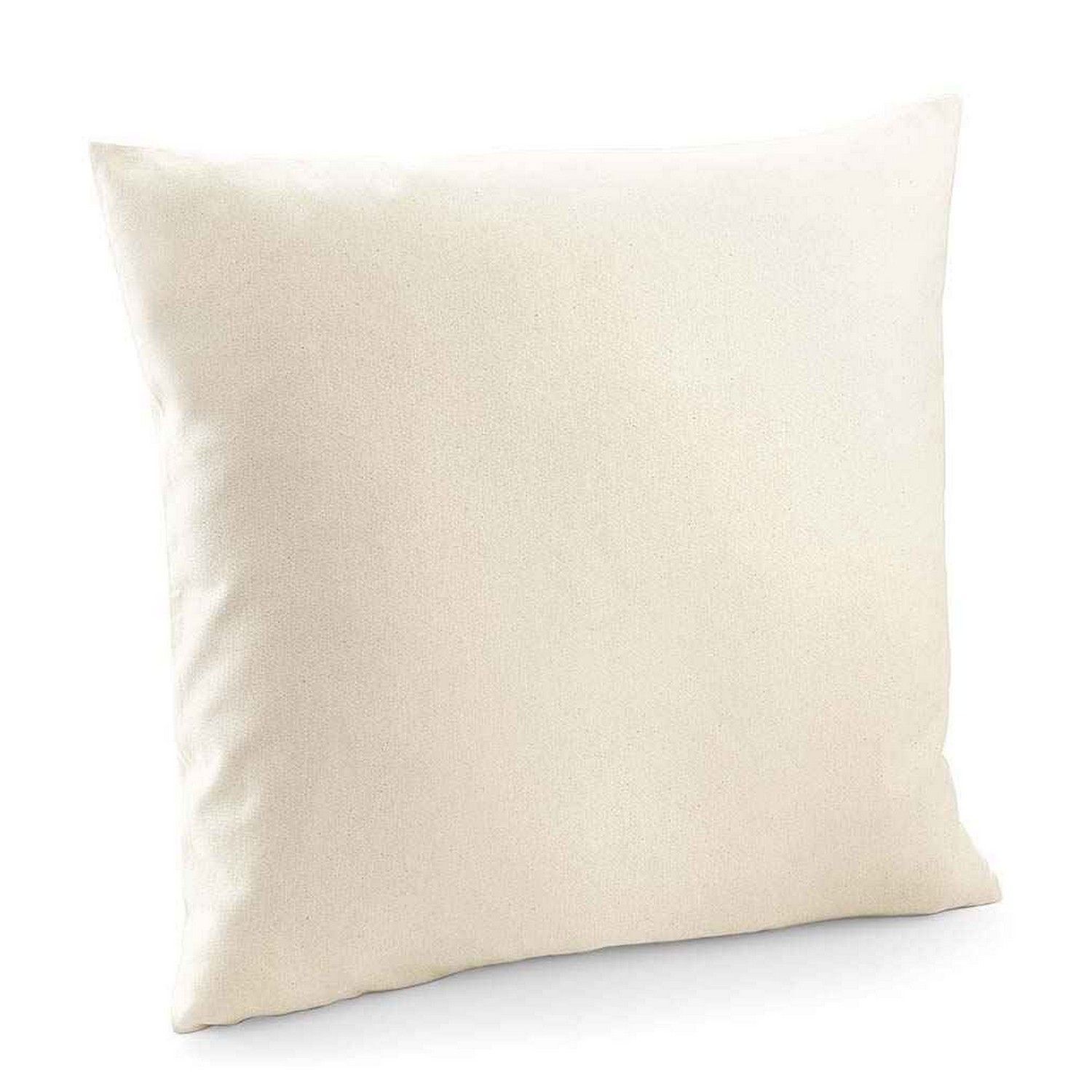 Westford Mill Cotton Canvas Square Cushion Cover - Natural