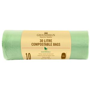 Groundsman 30L Compostable Plastic Bag (Pack Of 10)