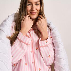 OHS Print Striped Seersucker Pyjama Set