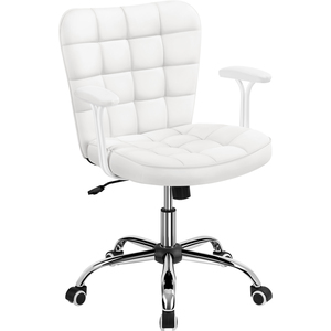 PU Leather Office Chair with Padded Arms