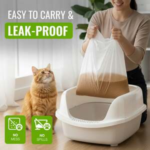 ECOBAG 30 Pack Cat Litter Tray Liners - 30L - 27 Micron Film