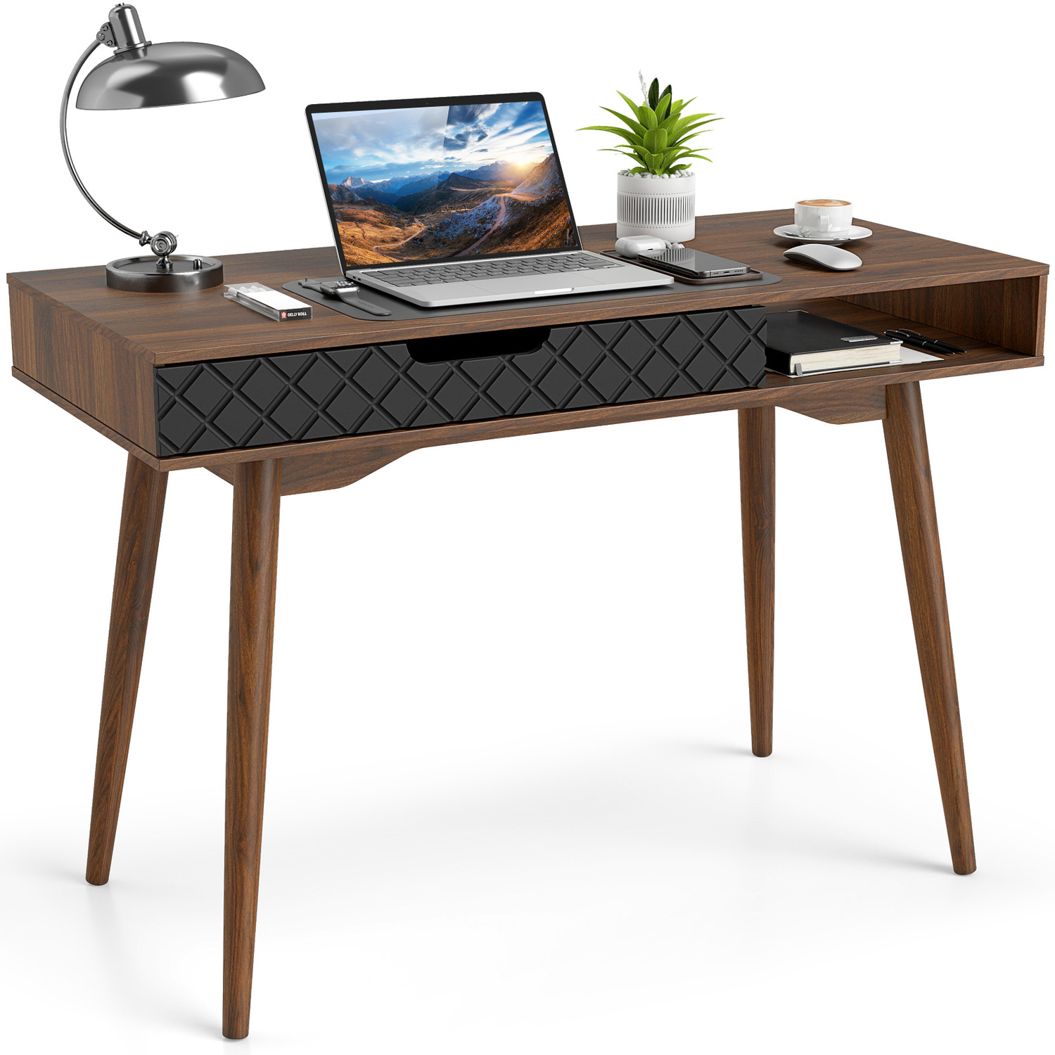 Costway Mid-Century Laptop Computer Desk