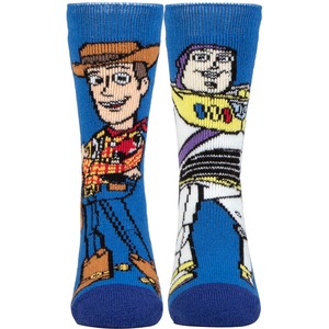 2 Pack Kids Toy Story Socks: Novelty Thermal Warm Woody Disney Socks