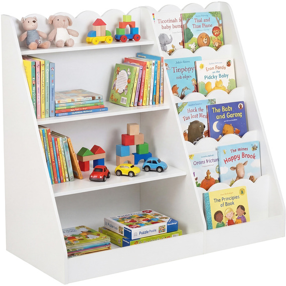 Toddler Bookcase with Scalloped Shelve