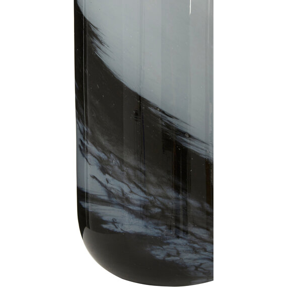 Carra Large Grey And Black Brushstroke Vase