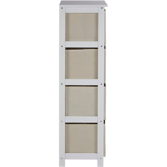 Lindo 4 Natural Fabric Drawers Cabinet