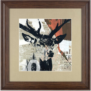 Framed Stag Head Wall Art