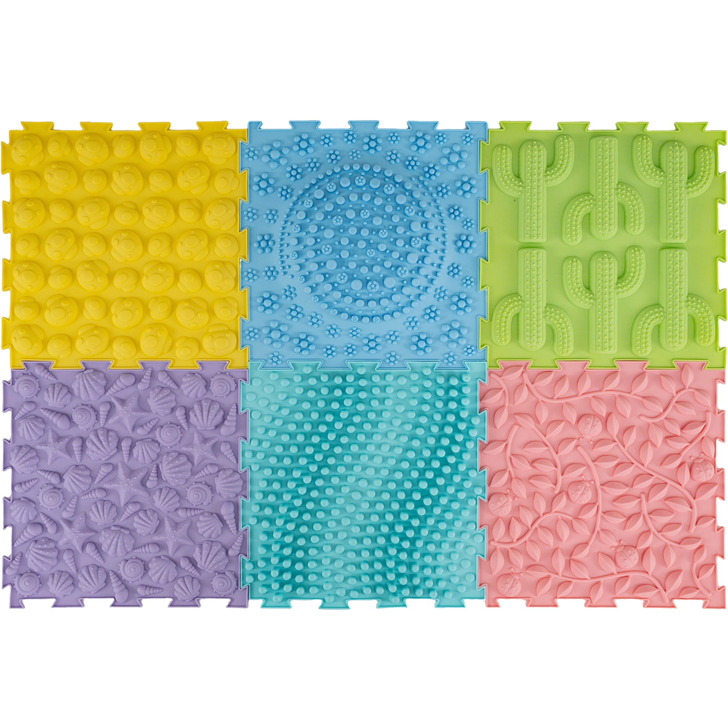 Costway Interlocking Puzzle Floor Tiles - Multicolour