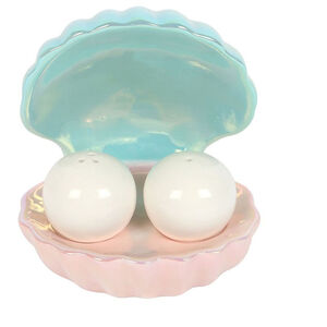 Something Different Clamshell Salt and Pepper Shakers