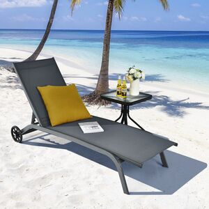 6-Position Garden Sun Chaise Lounger
