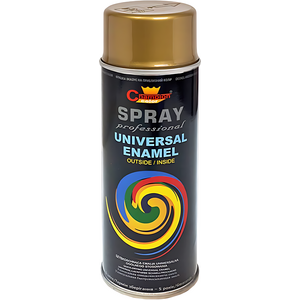 400 mL Gold Universal Gloss Enamel Spray Paint, Fast Drying