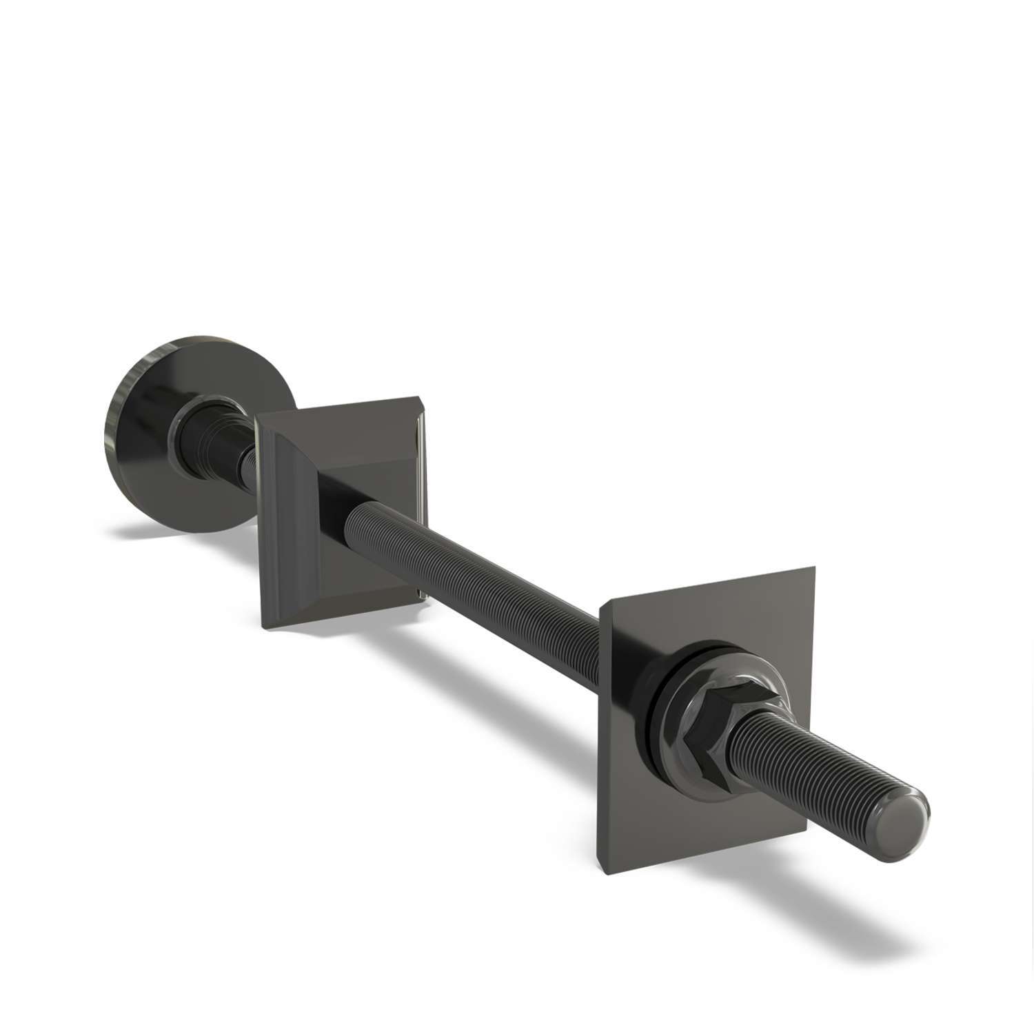 B&Q - Talus Radiator Wall Stay Black Nickel(H) 47 X (W) 47mm - Image 2