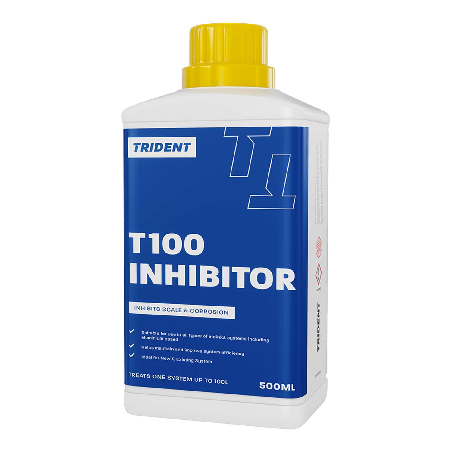 Trident - T400 Central Heating Sludge Remover - 500Ml - Blue