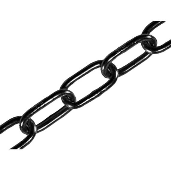 Faithfull black japanned chain 2.5mm x 2.5m, 50kg load