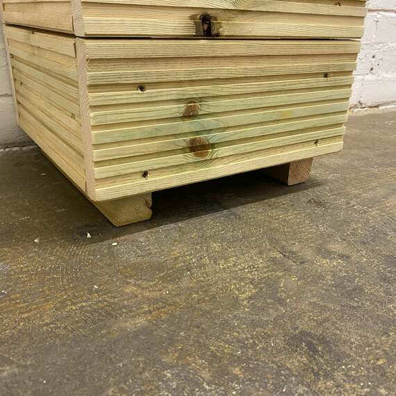 Small Wooden Decking Planter