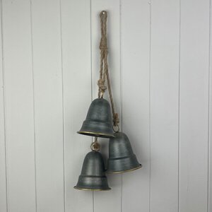 Traditional Dark Grey Metal Hanging Bells