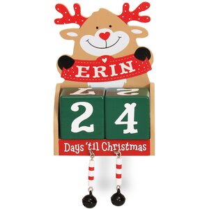 Pre-personalised Wood Advent Block Calendar - Over 80 Titles - Willow