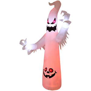 7FT Halloween Ghost Inflatable Decoration with LED Lights