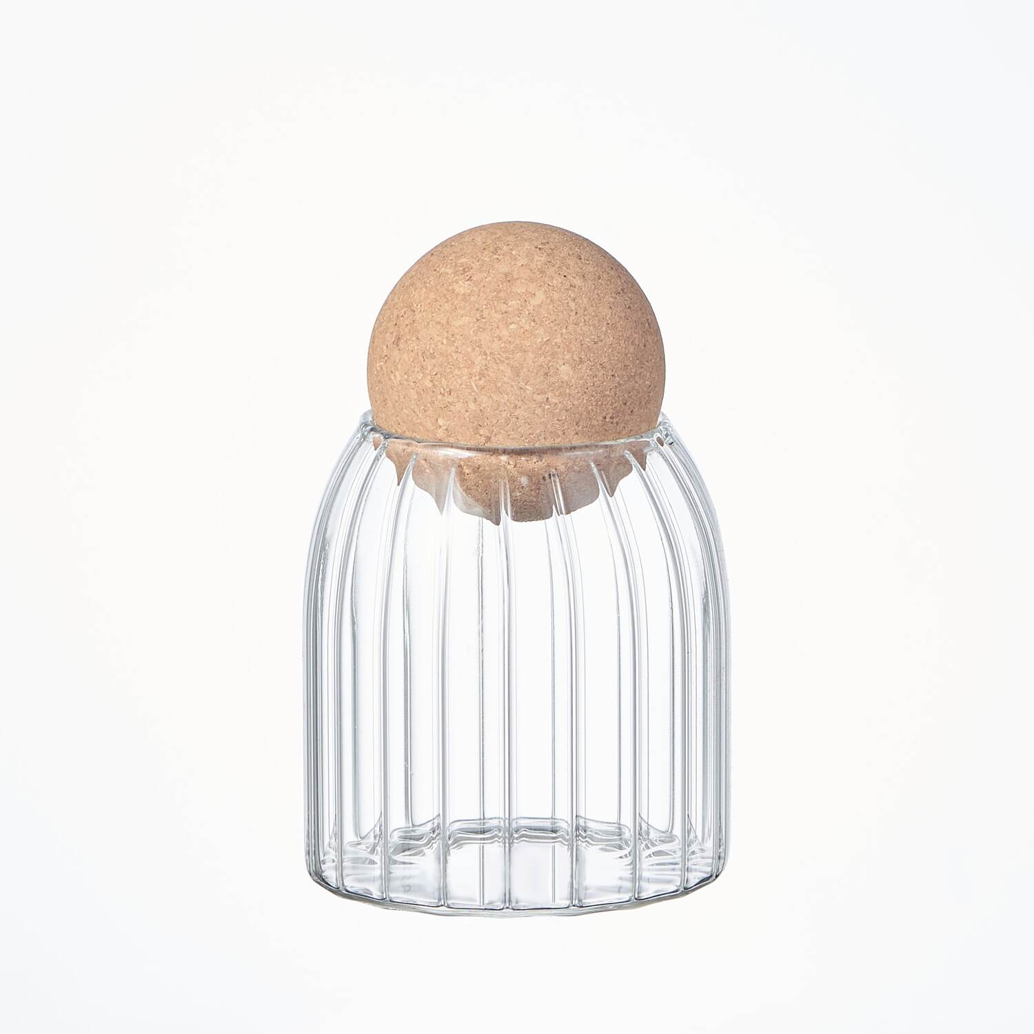 Image of Eden & Willow Ribbed Glass Storage&hellip;