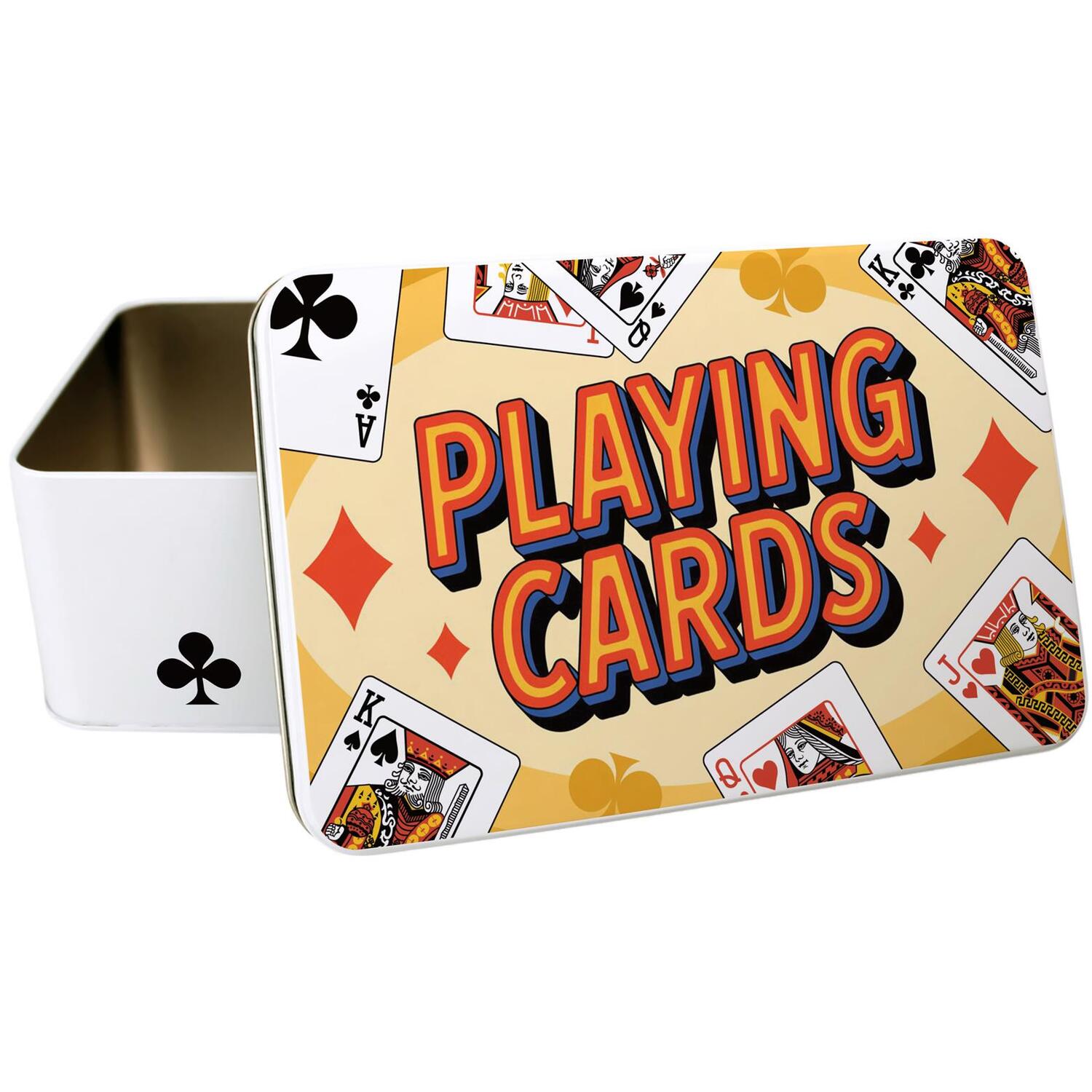 Purely Home Playing Cards Storage Tin - Multicoloured