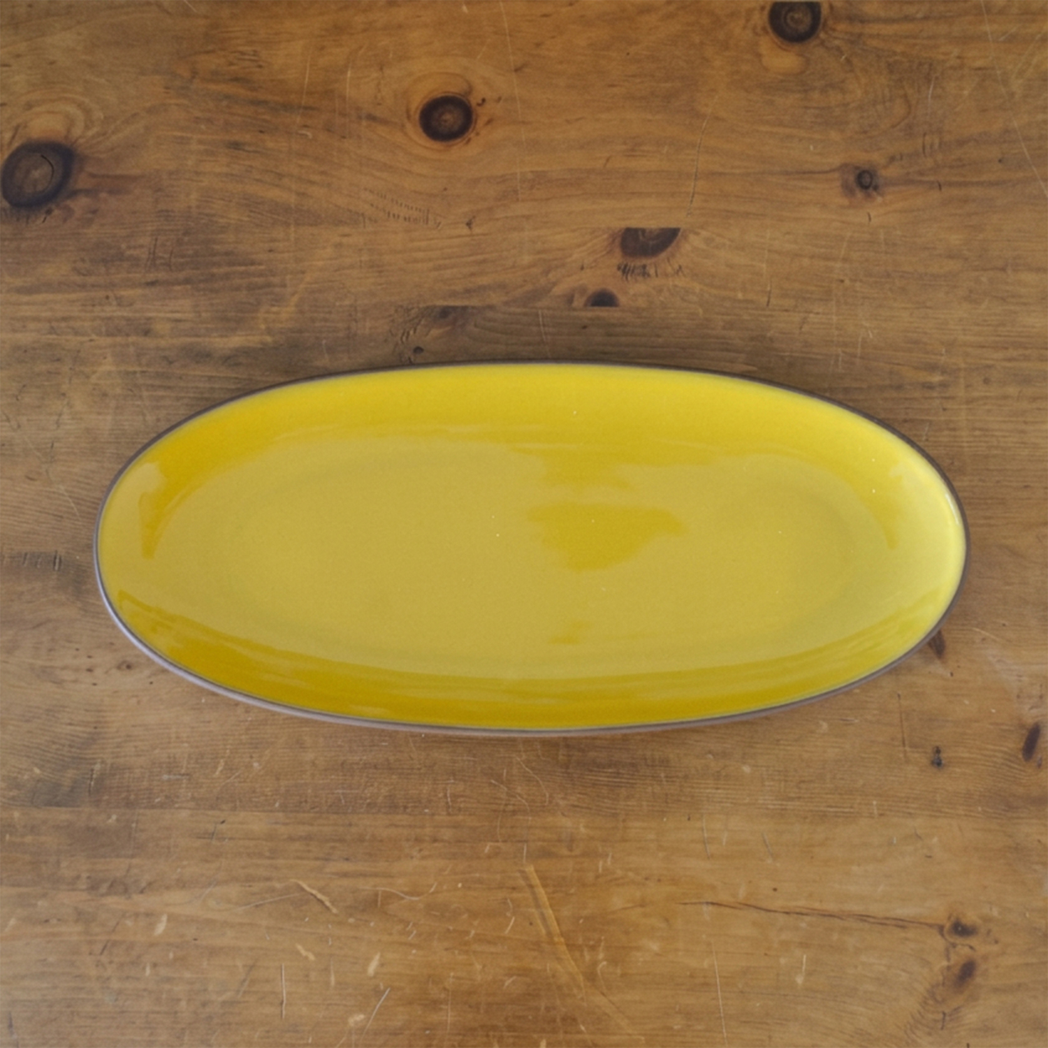 Image of Sintra Glazed Terracotta Oval Serving Platter&hellip;