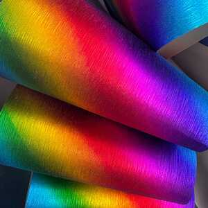 Giant Rainbow Car Bow with 6m of ribbon for new cars and big gifts
