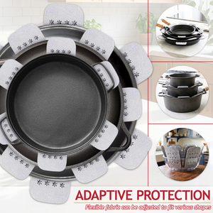 SPARES2GO Felt Stacking Protector Divider Liners for Pots Pans Bowls Plates Cookware (Pack of 12)