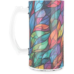 Stained Glass Print Glass Tankard Stein