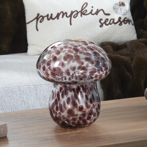 Tortoise Shell Glass Mushroom Jar