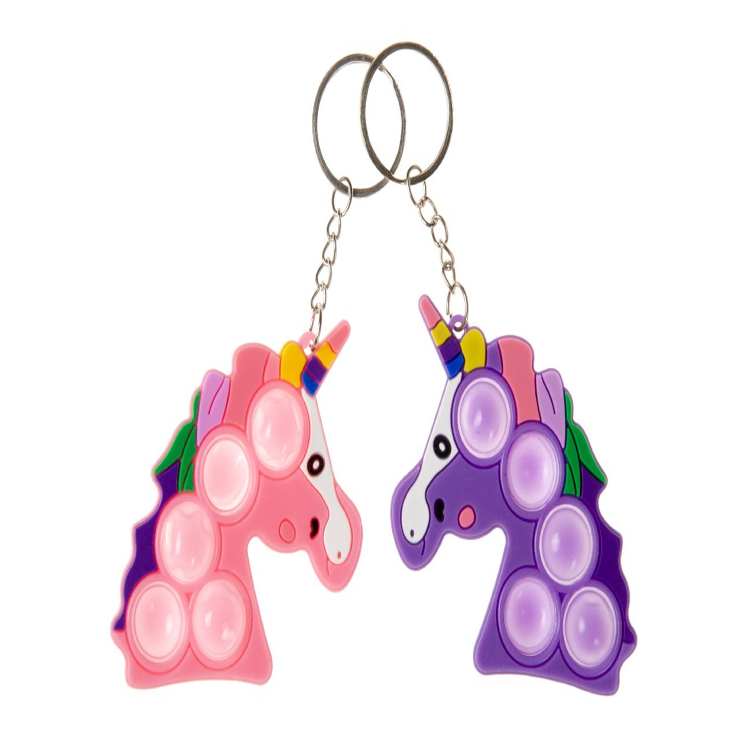 Single Unicorn-Shaped Pop It Keychain - Image 2