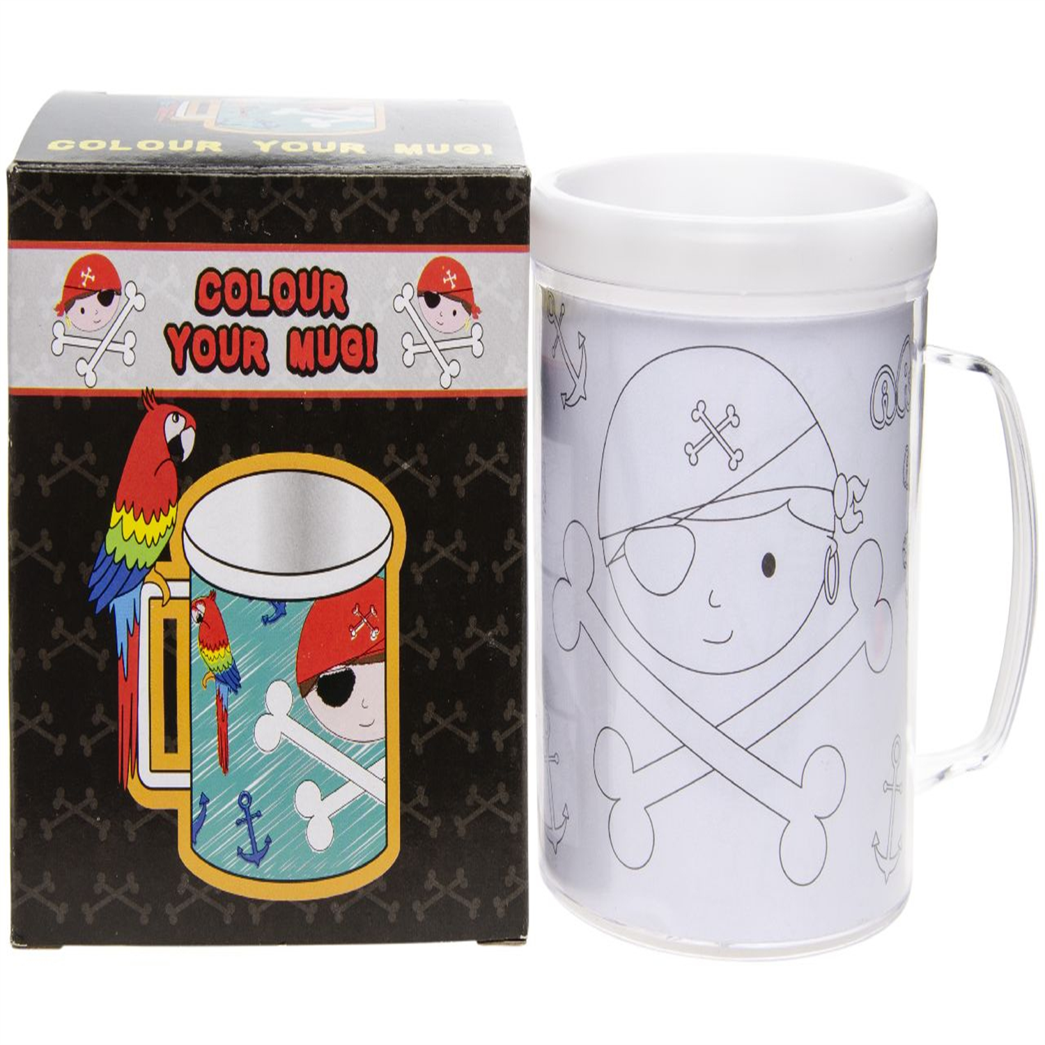 Pirate Theme Color Your Own Mug - Toy Loot Party Bag Fillers Kids - Image 2
