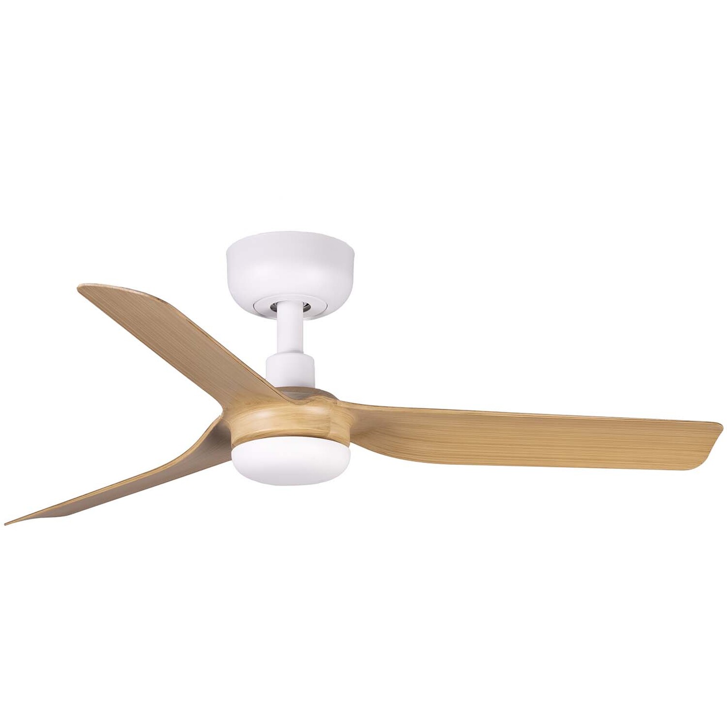 B&Q - Luminosa Mini Punt Small WhiteLight Wood Dc Ceiling Fan 6 Speed - Image 2