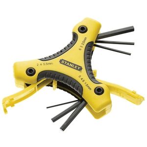 Stanley Hand Tools Metric Triangle Hexagon Key Set, 9 Piece