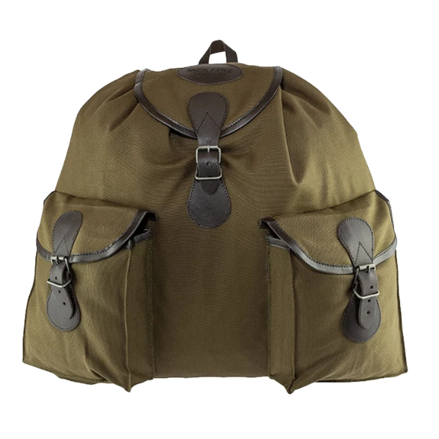 Jack Pyke Roe Leather Strap Backpack - Green