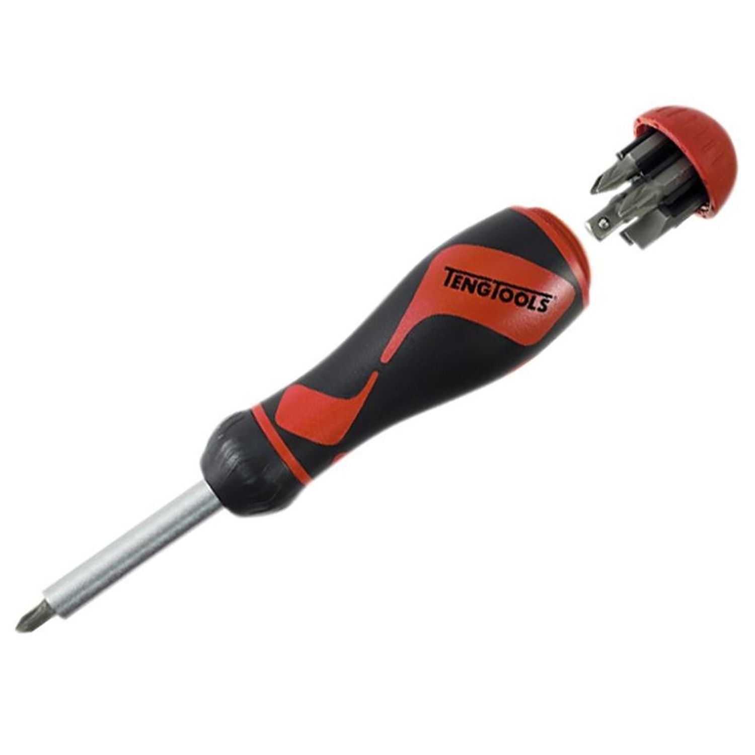 Teng Mdr908 Ratchet Driver & Bit Set Of 6 A - Multi Colour