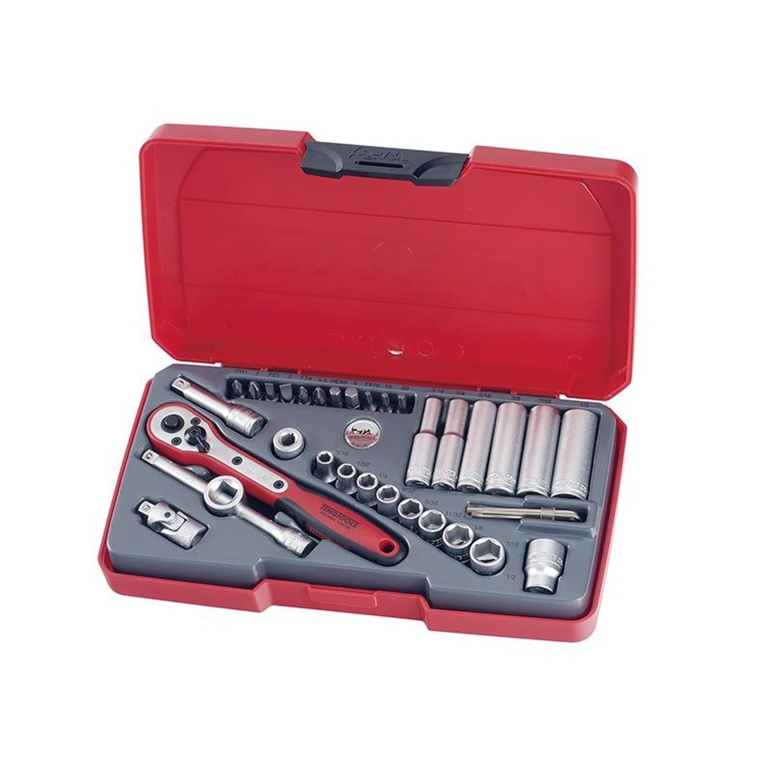 Teng T1435af Socket Set Of 35 A/F 1/4In Drive A - Multi Colour