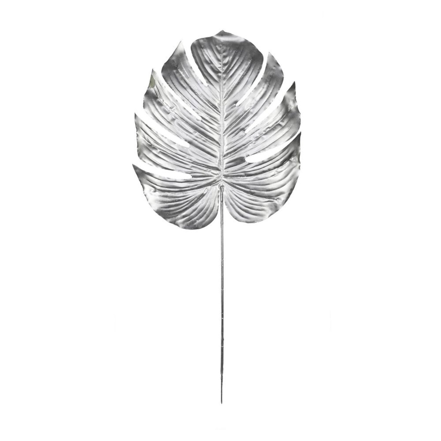  - Metallic Monstera Leaf Large 2 PackSilver - Image 3