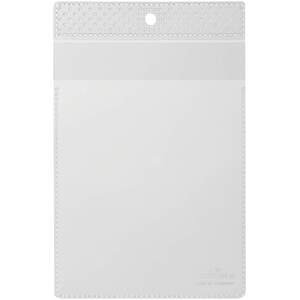 Lanyard Pouches Id Badge Display Pocket Vertical - 10 Pack - A6 Clear