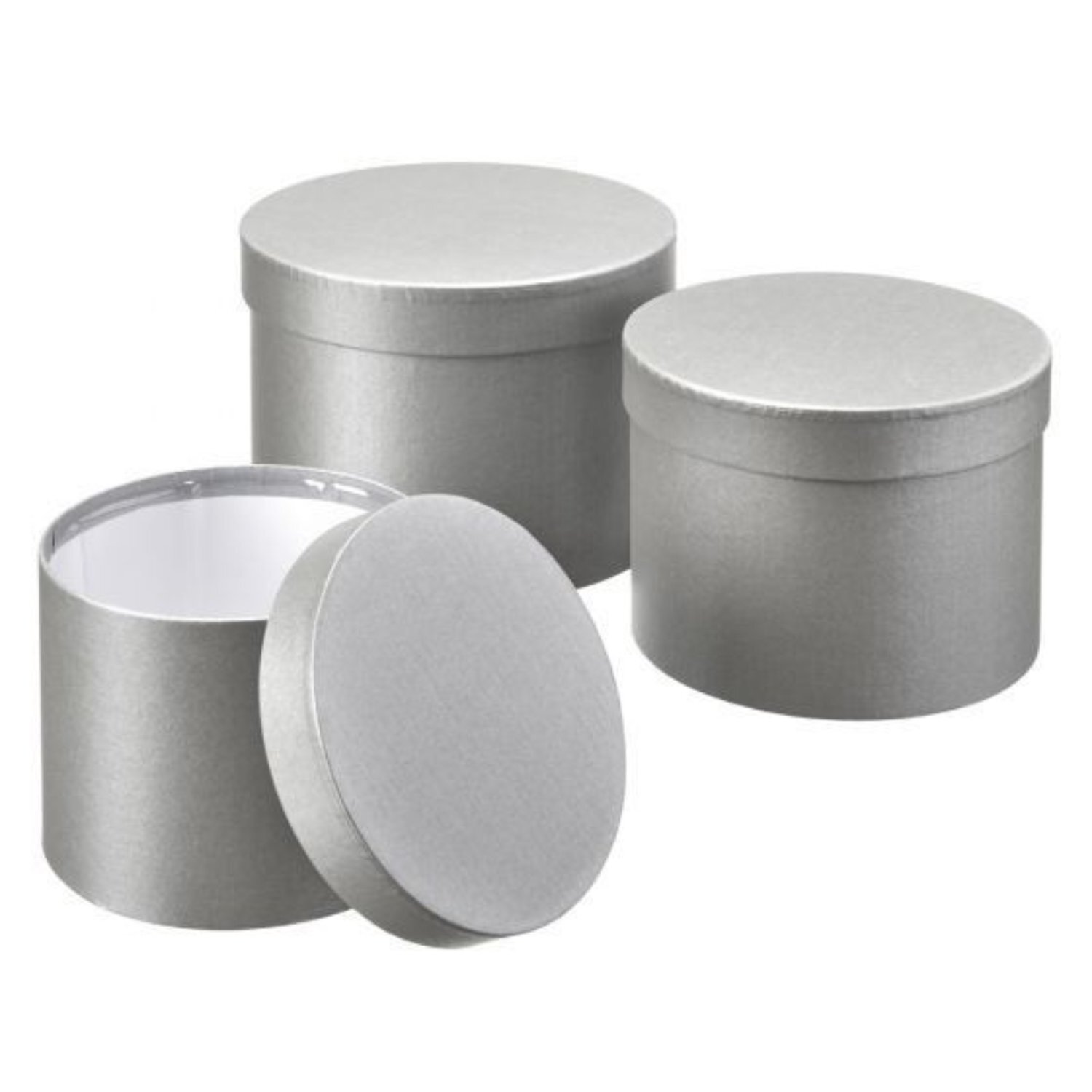 Kdmd Unisex Grey Symphony Hat Boxes Set Of 3 - Image 2