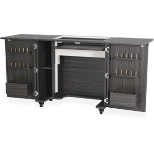 Bandicoot Fold-away Sewing Cabinet with Drawers in Gray